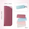 yuntop 4 Pack Soft Leather Glasses Case 7x3 Inch Eyeglasses Pouch Portable PU Leather Glasses Pouch 4 light colors