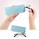 yuntop 4 Pack Soft Leather Glasses Case 7x3 Inch Eyeglasses Pouch Portable PU Leather Glasses Pouch 4 light colors
