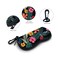 ZAXMEY Sunglasses Soft Case with Carabiner Ultra Light Neoprene Zipper Glasses Case Black Flower