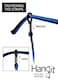 Avitron Elegant Eyeglass Sunglass StrapChain Retainer Braided Sports Band Black 3 Pack PU Leather For Men Women By HANGIT