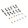 CTZD Eyeglass Chain Ends Adjustable Rubber Ends Connectors Antislip Strap Holder Chain Loops for Eye Glasses 4 Colors 24 Pieces
