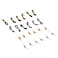 CTZD Eyeglass Chain Ends Adjustable Rubber Ends Connectors Antislip Strap Holder Chain Loops for Eye Glasses 4 Colors 24 Pieces