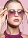 Frienda 8 Pcs Eyeglass Chains Beaded Glasses Chain for Women Stylish Elegant Sunglasses Strap Holder Around NeckCute Color