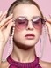 Frienda 8 Pcs Eyeglass Chains Beaded Glasses Chain for Women Stylish Elegant Sunglasses Strap Holder Around NeckCute Color