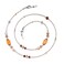 GINTEI Glasses Chain for Women Stylish Beaded Eyeglass Chain Adjustable for Sunglasses Reading Glasses Chain Daily Use