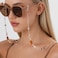 GINTEI Glasses Chain for Women Stylish Beaded Eyeglass Chain Adjustable for Sunglasses Reading Glasses Chain Daily Use