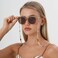 GINTEI Glasses Chain for Women Stylish Beaded Eyeglass Chain Adjustable for Sunglasses Reading Glasses Chain Daily Use