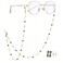 JURYLOO Eyeglasses Chain for Women Girls Beaded Sunglass Neck Chain Glasses Strap Eyewear String Holder LanyardECBlackgoldbeads