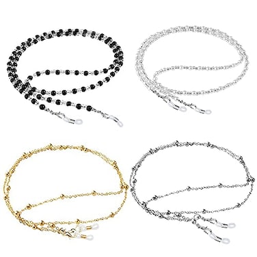 ONESING 4 Pcs Eyeglass Chains for Women Eyeglasses String Holder Glasses Strap Eyewear Chain Glasses Cord Lanyard Gift