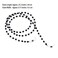Onwon 2 Pieces Beaded Eyeglass Chain Cords Crystal Beads Beaded Sunglass Chain Holder Eyewear Lanyard Strap Necklace