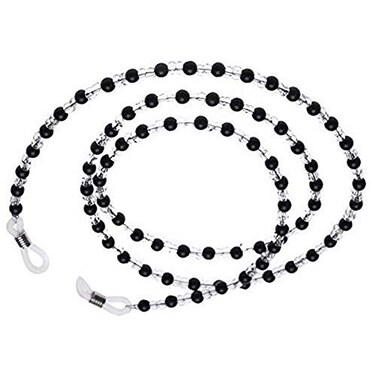 Onwon 2 Pieces Beaded Eyeglass Chain Cords Crystal Beads Beaded Sunglass Chain Holder Eyewear Lanyard Strap Necklace