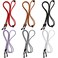 QINGZHE 6Pcs Women Eyeglass Strap Chains Antislip Eye Glasses Holder Around Neck Chains Straps Adjustable Leather Lanyards Eyeglass Straps Sport Eye Glasses String Holder Strap for Men Kids