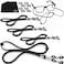 SIGONNA Eyeglass Strap Holders Premium ECO Leather Eye Glass String Strap Eyeglass Chain for Women Men Eye Glass Accessory Chain Around Neck 4 Cords Black