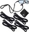 SIGONNA Eyeglasses String Holder Strap Eyeglass Holder Chains for Women Man Glasses Chain Lanyard Cords Neck Sunglass Strap Retainer Rope 4 Cords Black