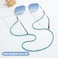 Soleebee Eyeglass Chain for Women Bling Crystal Rhinestone Glasses Chain Stylish Sunglass Strap Holder around Neck Blue