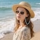 Soleebee Eyeglass Chain for Women Bling Crystal Rhinestone Glasses Chain Stylish Sunglass Strap Holder around Neck Blue
