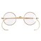 Agstum Retro Small Round Optical Rare Wire Rim Eyeglasses Frame