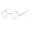 Agstum Retro Small Round Optical Rare Wire Rim Eyeglasses Frame