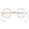 Agstum Retro Small Round Optical Rare Wire Rim Eyeglasses Frame