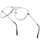 aisswzber Clear Aviator Glasses Lens Premium Classic Metal Frame Eyeglasses