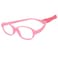 AQWANO Children Optical Glasses Frame TR90 Flexible Bendable Onepiece Safe Eyeglasses Girls Boys Oval Pink