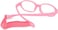 AQWANO Children Optical Glasses Frame TR90 Flexible Bendable Onepiece Safe Eyeglasses Girls Boys Oval Pink