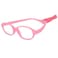 AQWANO Children Optical Glasses Frame TR90 Flexible Bendable Onepiece Safe Eyeglasses Girls Boys Oval Pink