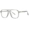Breaksun Retro Oversized Square Glasses for Women Men Big Square Aviator Blue Light Eyeglasses Clear Grey