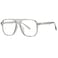 Breaksun Retro Oversized Square Glasses for Women Men Big Square Aviator Blue Light Eyeglasses Clear Grey