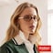 Breaksun Retro Rectangle Glasses for Women Trendy 90s Small Square Blue Light Blocking Glasses Vintage Eyeglasses Brown tortoise