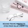 Dollger Halloween Round Glasses NonPrescription Blue Light Glasses for Men Women Metal Circle Frame Silver