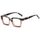 EYLRIM Classic Thick Square Frame Clear Lens Glasses for Women Men Non Prescription EyeglassesA94 Tortoise Red