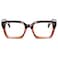 EYLRIM Classic Thick Square Frame Clear Lens Glasses for Women Men Non Prescription EyeglassesA94 Tortoise Red