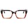 EYLRIM Classic Thick Square Frame Clear Lens Glasses for Women Men Non Prescription EyeglassesA94 Tortoise Red
