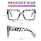 hoyuwak Oversized Square Blue Light Glasses Big Frame Computer Eyewear Thick Fashion Clear Glasses for Women Fashion
