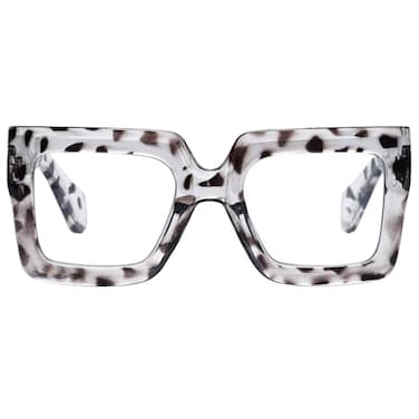 hoyuwak Oversized Square Blue Light Glasses Big Frame Computer Eyewear Thick Fashion Clear Glasses for Women Fashion