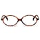 LJCZKA Fashion Oval Glasses for Women Men Retro Oval Small Frame Blue Light Blocking Glasses Nerd Computer Eyeglasses Leopard Clear
