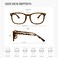NZKNP Tortoise Blue light Glasses Blue Light Glasses for Woman Bluelight Blocking Glass Frame for Men Fashion Computer Game Reading TV Use
