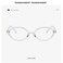 Onrtry Retro Oval Glasses for Women Men Fake Nerd Glasses Round Nonprescription Computer EyeglassesTransparent
