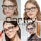 Onrtry Thick Square Frame Glasses for Women Men Nonprescription Clear Lens Eyeglasses Transparent