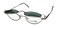 SmartFlip 450 MensWomens Cat Eye FullRim Shape Sunglass Lens ClipOns Spring Hinges EyeglassesEye Glasses 4219135 Matte Silver