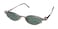 SmartFlip 450 MensWomens Cat Eye FullRim Shape Sunglass Lens ClipOns Spring Hinges EyeglassesEye Glasses 4219135 Matte Silver