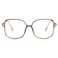 Teumire Oversized Square Blue Light Blocking Glasses for Women Men TR90 Ultralight Nerd Frames Clear Lens Computer EyewearTransparent Brown