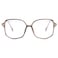 Teumire Oversized Square Blue Light Blocking Glasses for Women Men TR90 Ultralight Nerd Frames Clear Lens Computer EyewearTransparent Brown