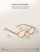 TIJN Olisa Blue Light Blocking Glasses for Women MenRetro Oval Frame Bluelight Eyeglasses for GamingComputerScreenCaramel