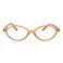 TIJN Olisa Blue Light Blocking Glasses for Women MenRetro Oval Frame Bluelight Eyeglasses for GamingComputerScreenCaramel