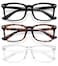 WOWSUN Unisex Stylish Nerd Nonprescription Glasses Clear Lens Eyeglasses Frames Fake Glasses