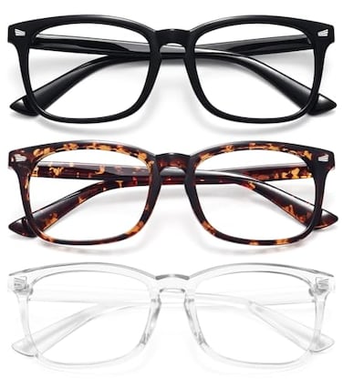 WOWSUN Unisex Stylish Nerd Nonprescription Glasses Clear Lens Eyeglasses Frames Fake Glasses