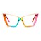 FEISEDY Fashion Cat Eye Blue Light Blocking Glasses for Women Fake Retro Eyeglasses Oversized Stylish Eyewear Frame B0240
