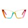 FEISEDY Fashion Cat Eye Blue Light Blocking Glasses for Women Fake Retro Eyeglasses Oversized Stylish Eyewear Frame B0240
